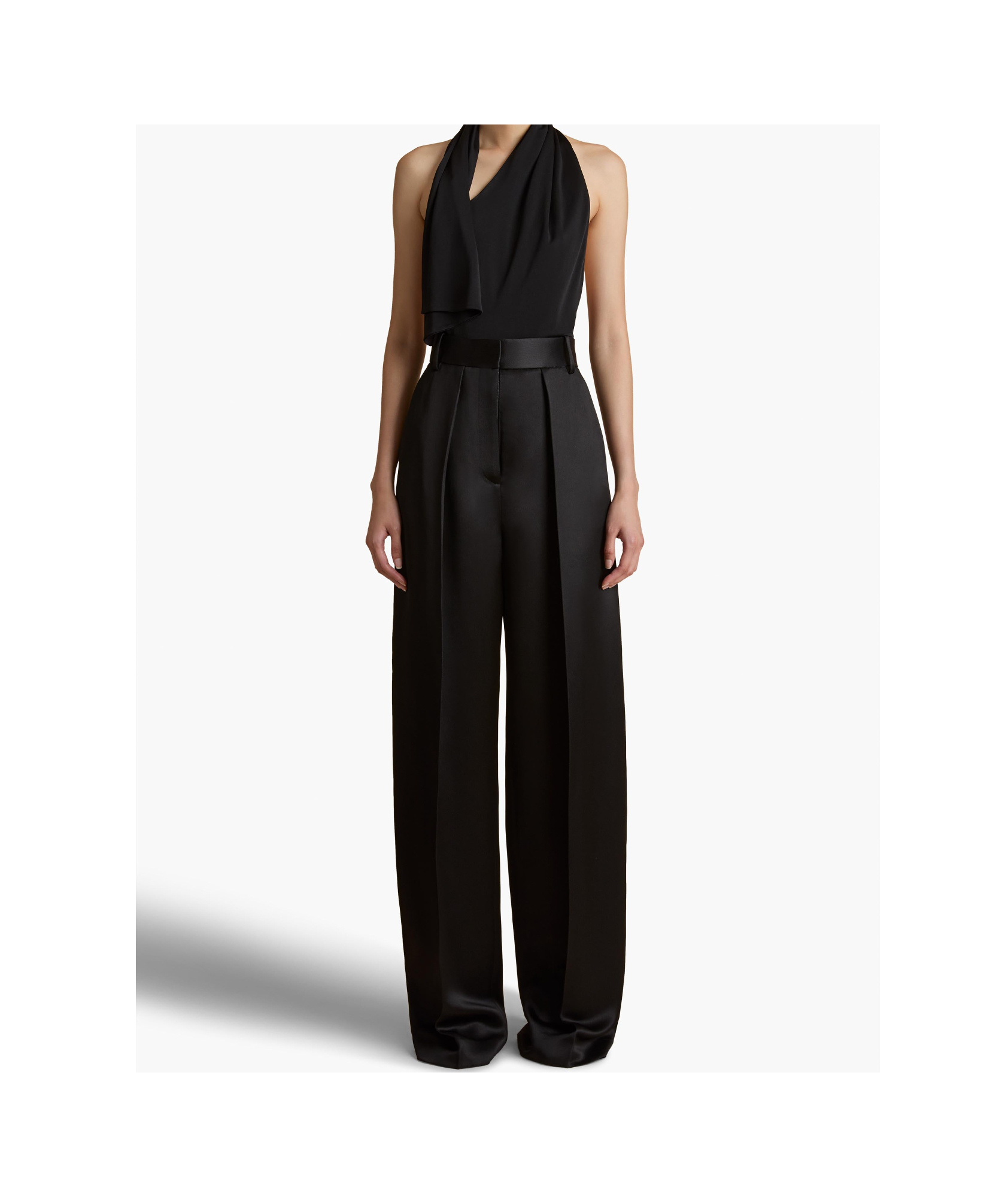 Khaite Belt-loop Casual Pants In Black
