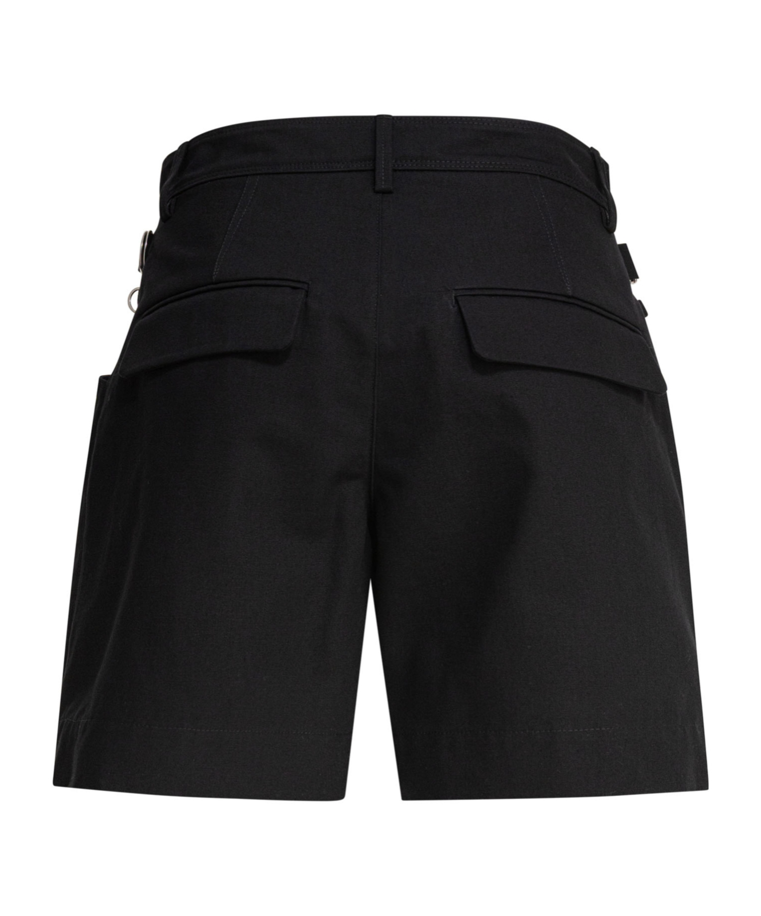 Isabel Marant Fairy Pleated Cotton-canvas Shorts In Black