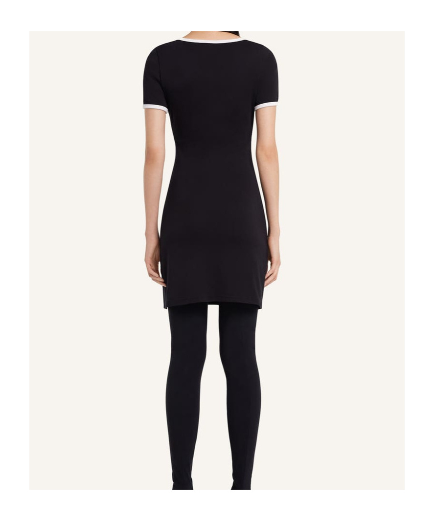 Courrèges Holistic Contrast Jersey Mini Dress