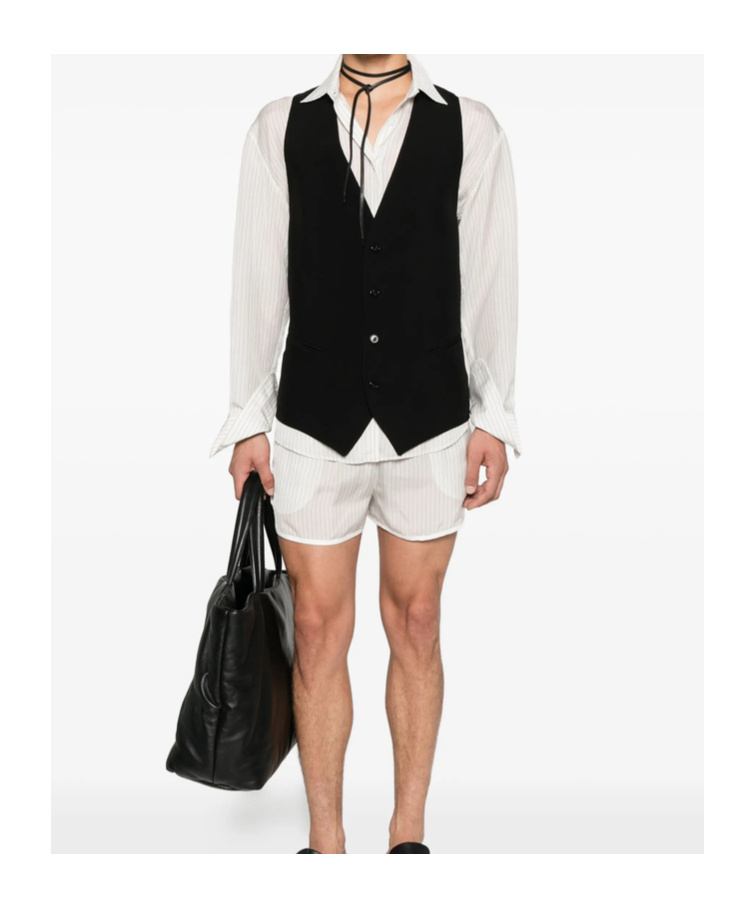 Ann Demeulemeester Martingale Weste In Black
