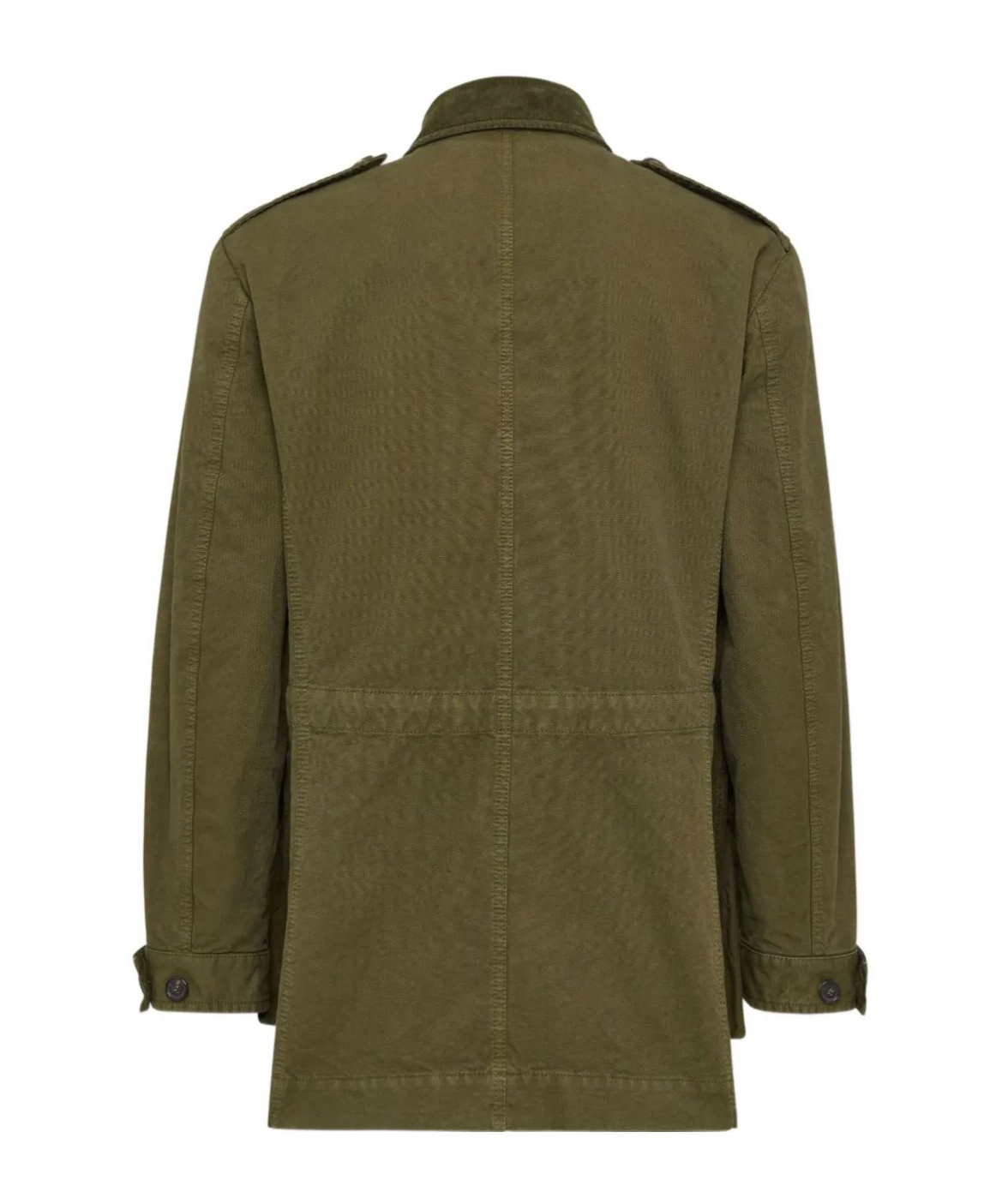 Dsquared2 Cotton Sahariana Blazer With Logoed Buttons In Green