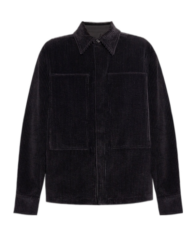 Jil Sander Corduroy Shirt In Black