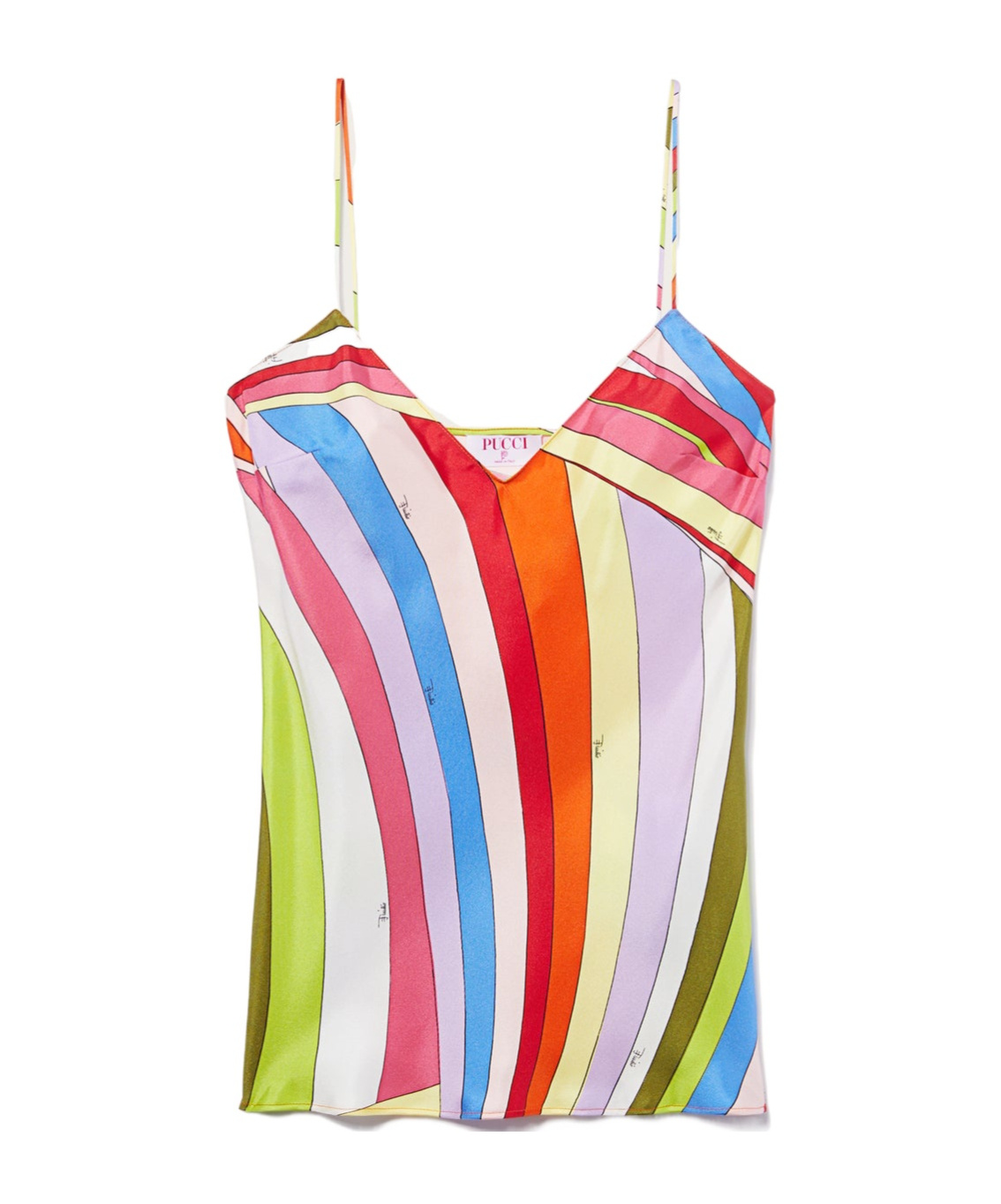 EMILIO PUCCI IRIDE-PRINT SILK TOP