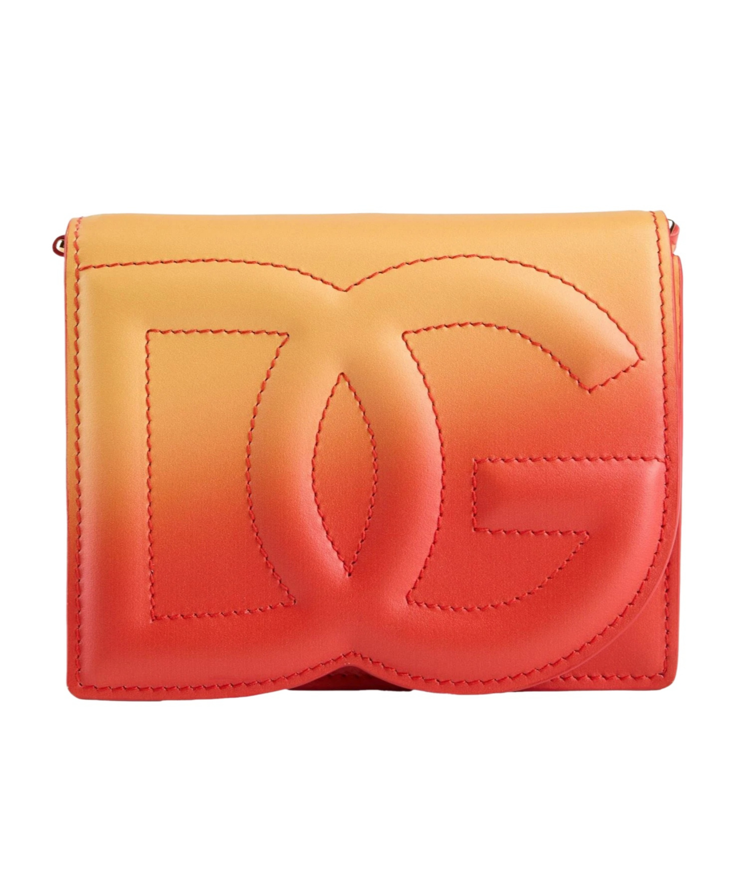 Dolce & Gabbana Mini Clutch With Straps In Orange