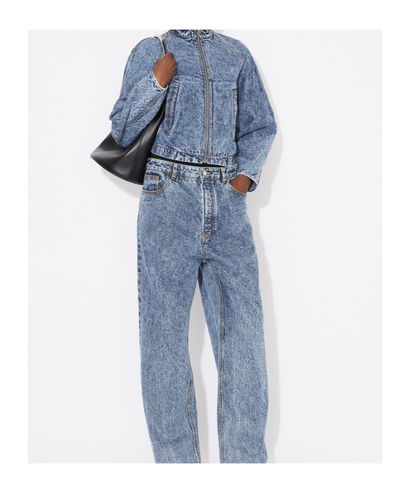 Alaïa Round Jacket In Blue