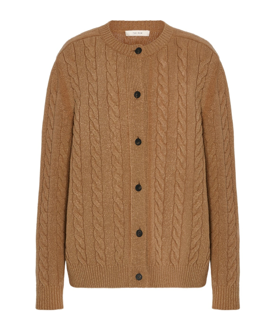 The Row Long-sleeved Cardigan In Brown