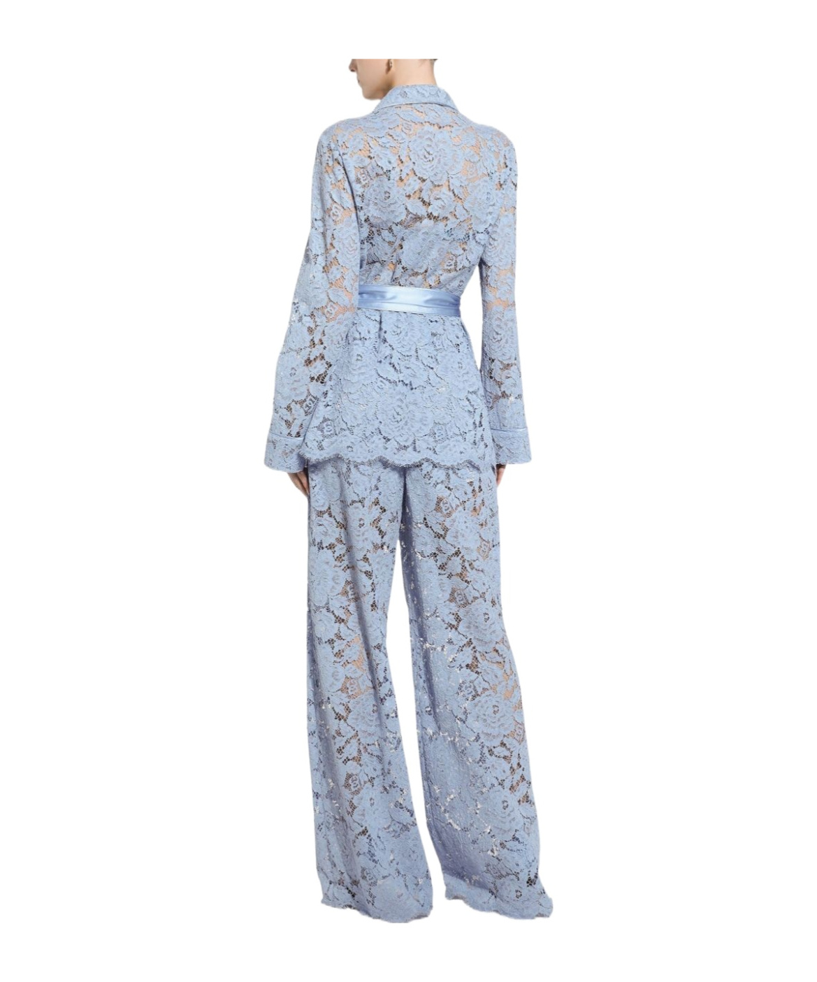 Dolce & Gabbana Women Cordonetto Lace Pijama Jacket In Blue