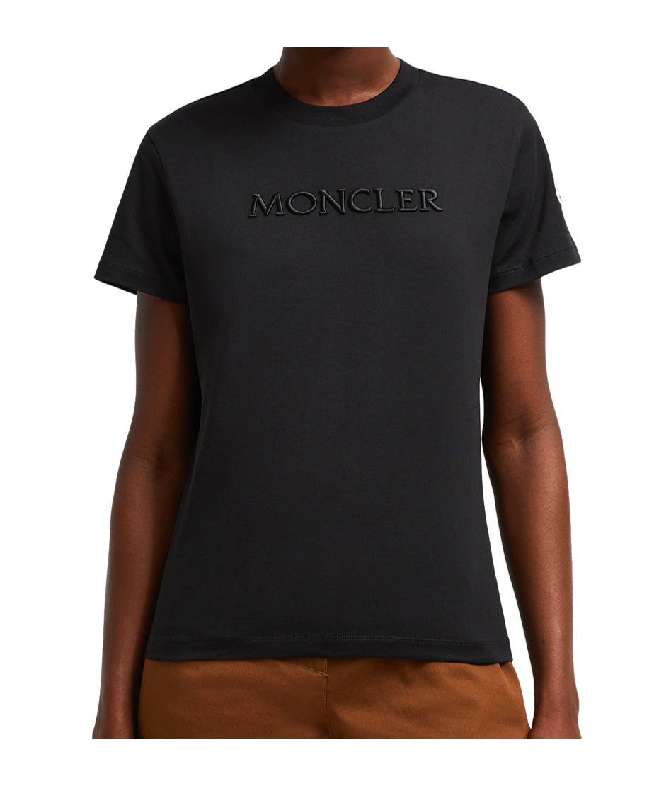 Moncler Short-sleeved T-shirt In Black