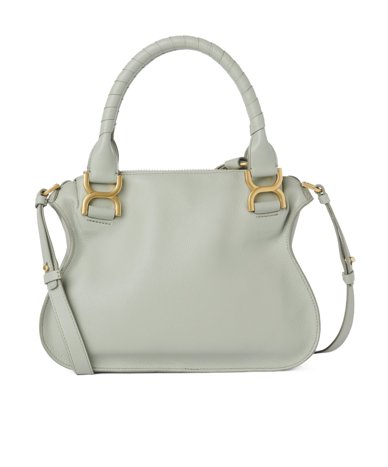 Chloé Small Marcie Top-handle Bag In Gray