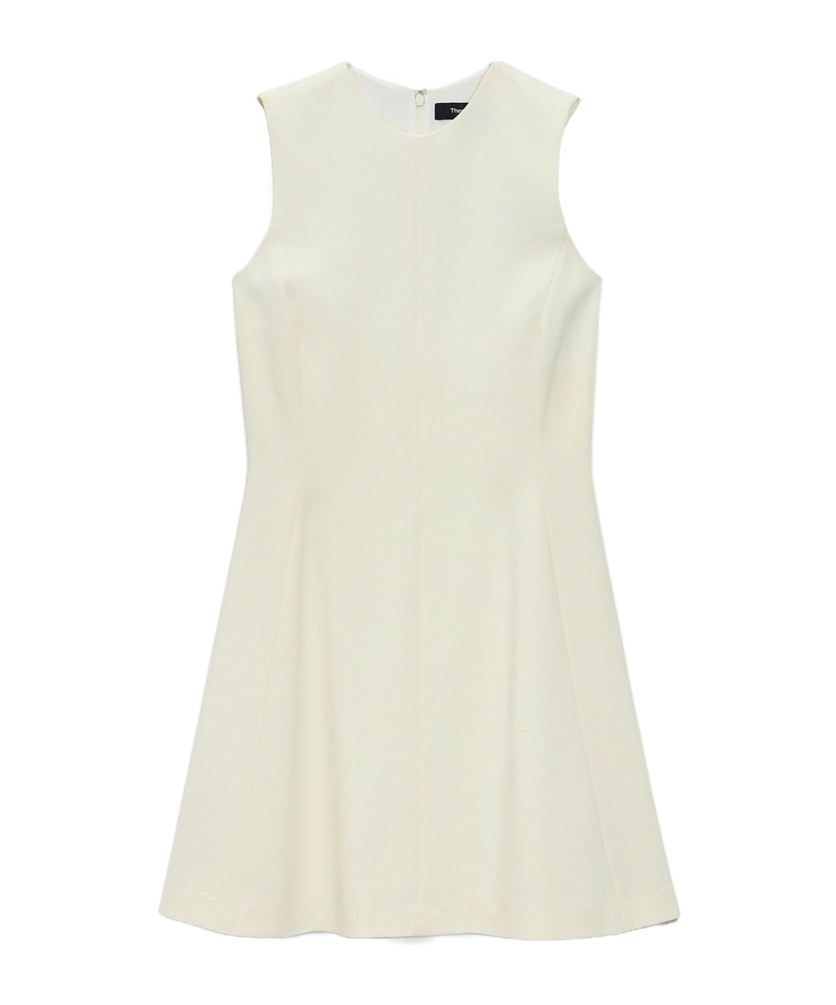 Theory Fit-and-flare Dress In Admiral Crepe In White