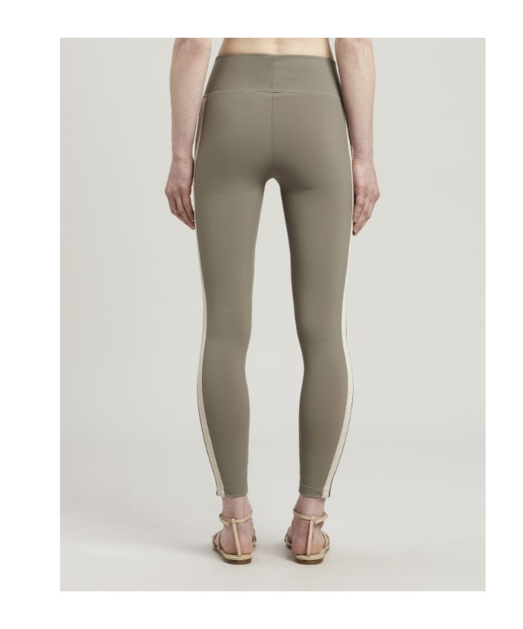 Shop Palm Angels Logo-print Stretch Leggings In Gray