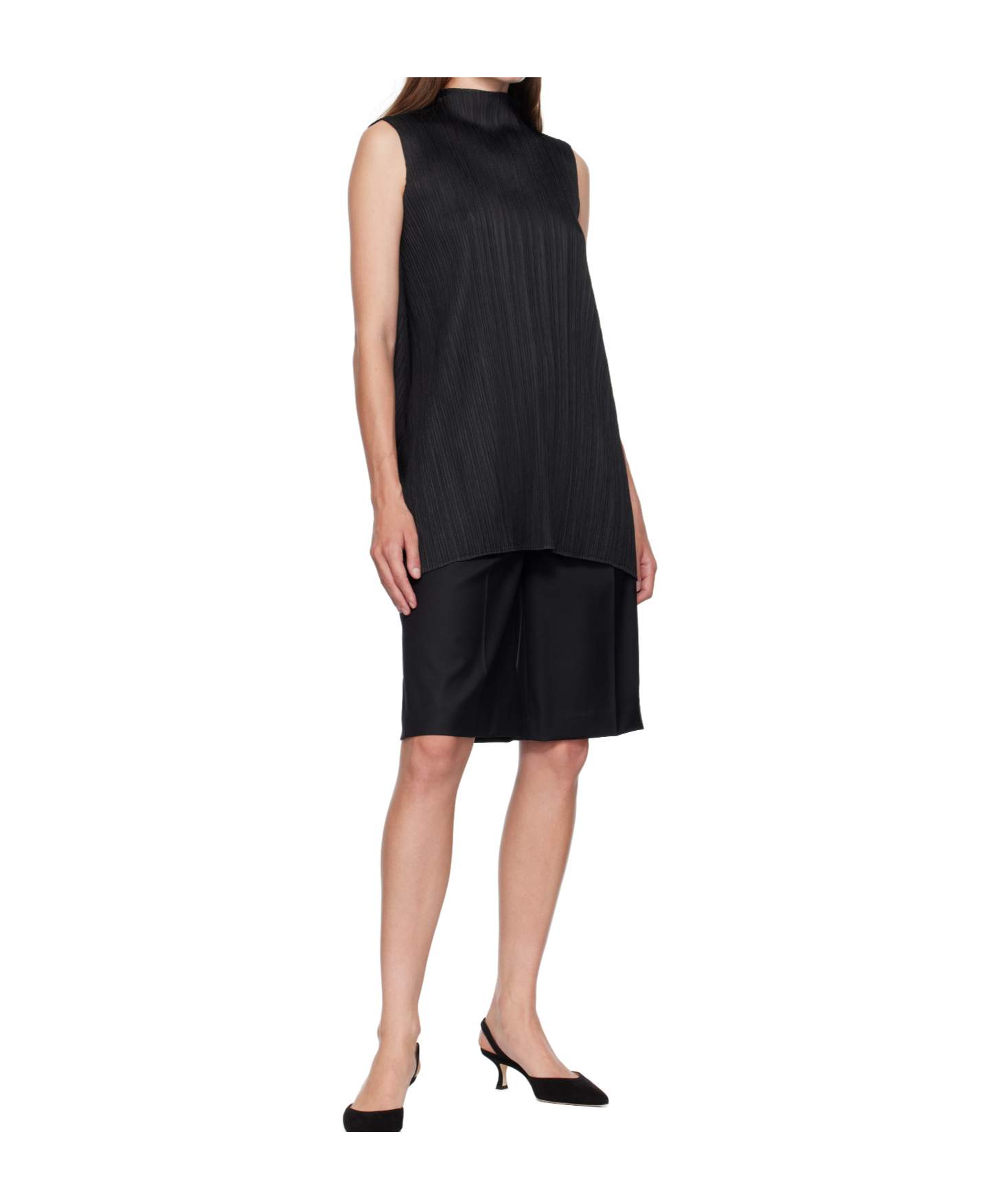 Issey Miyake Lamp Shade Top In Black