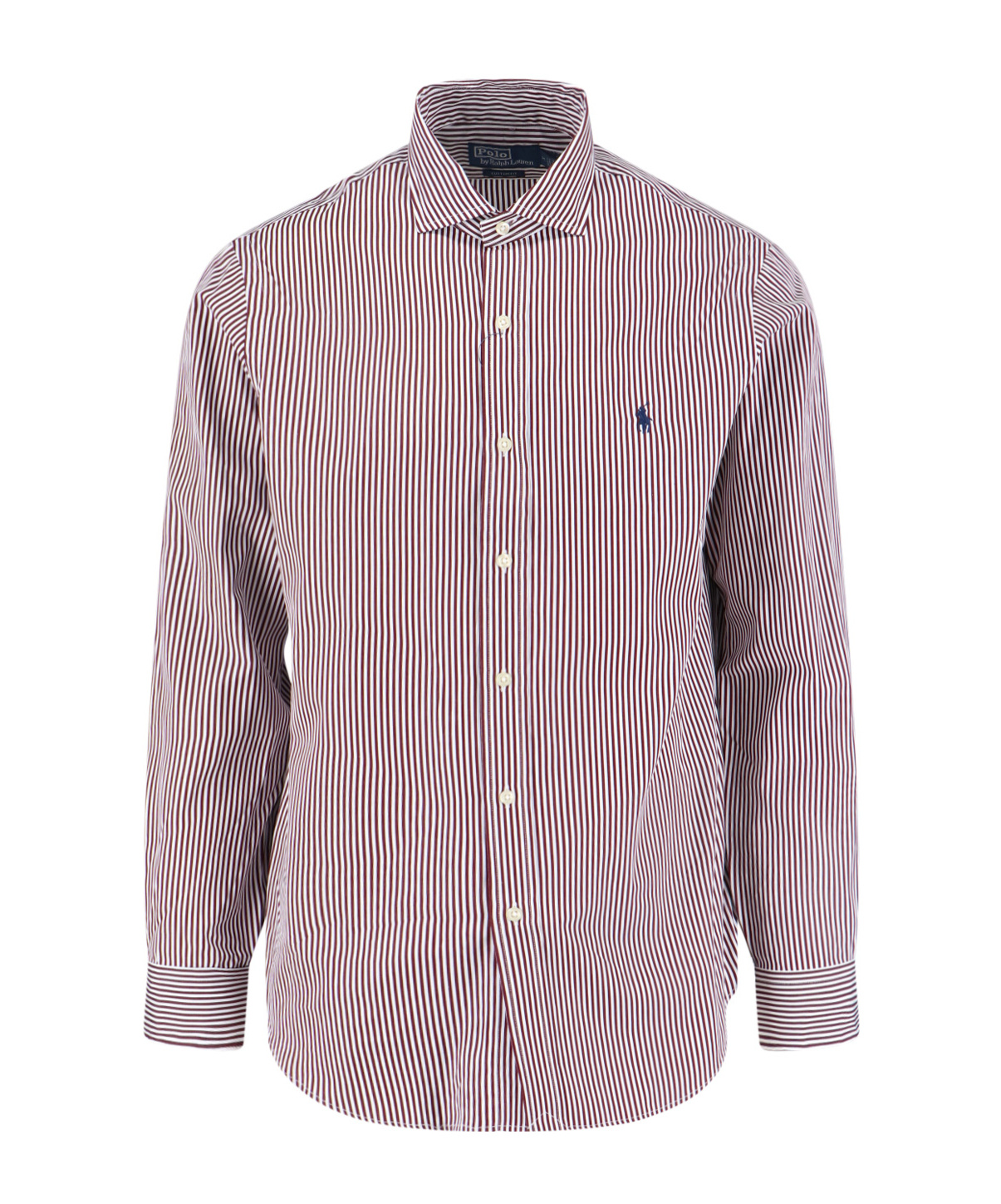 Polo Ralph Lauren Red And White Striped Button-up Shirt In Pink