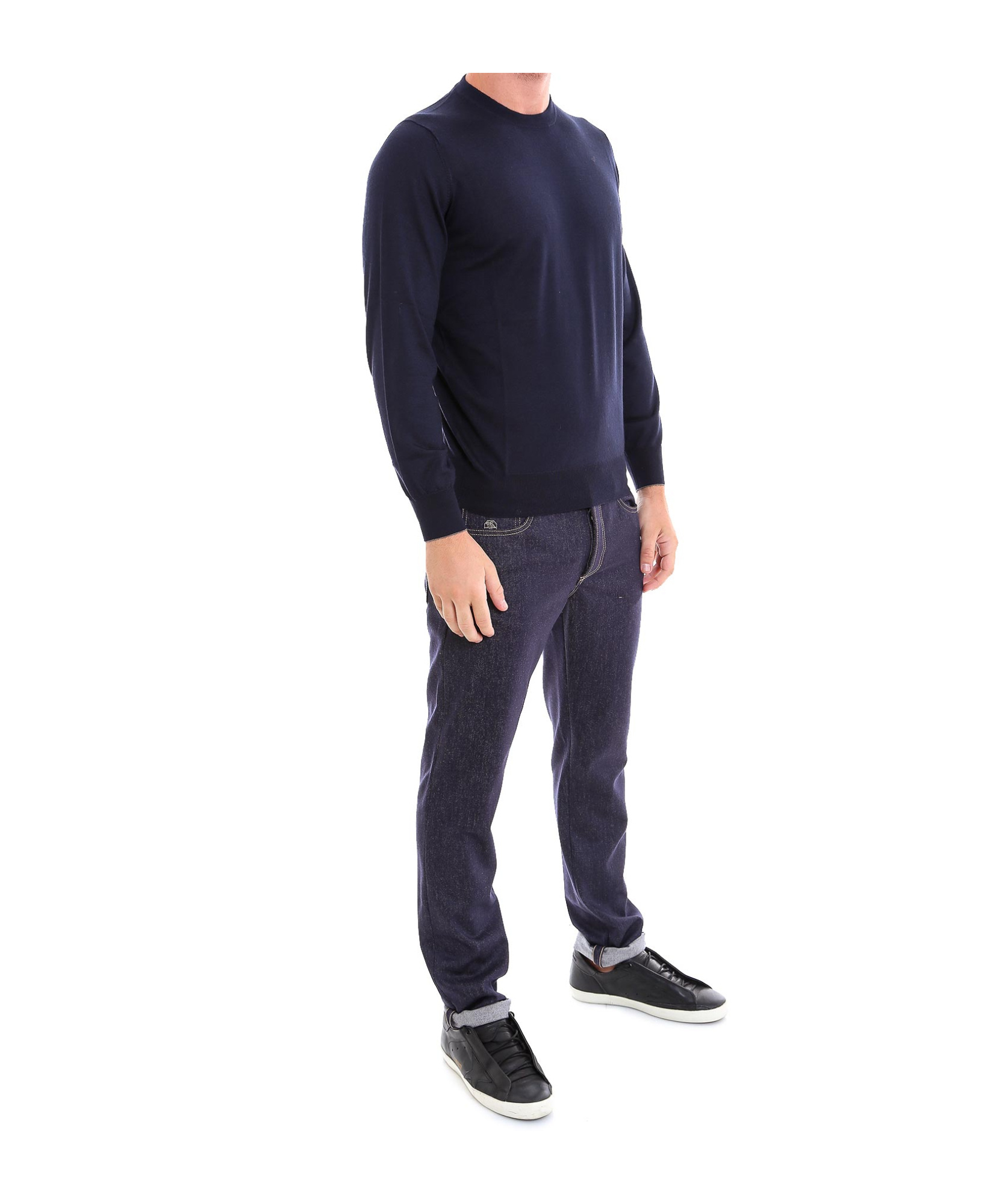 Brunello Cucinelli Crewneck Jumper In Black