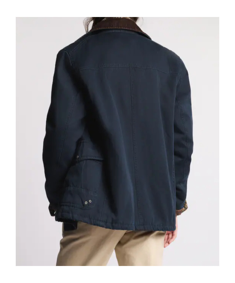 Fay 4 Ganci Cotton Jacket In Blue