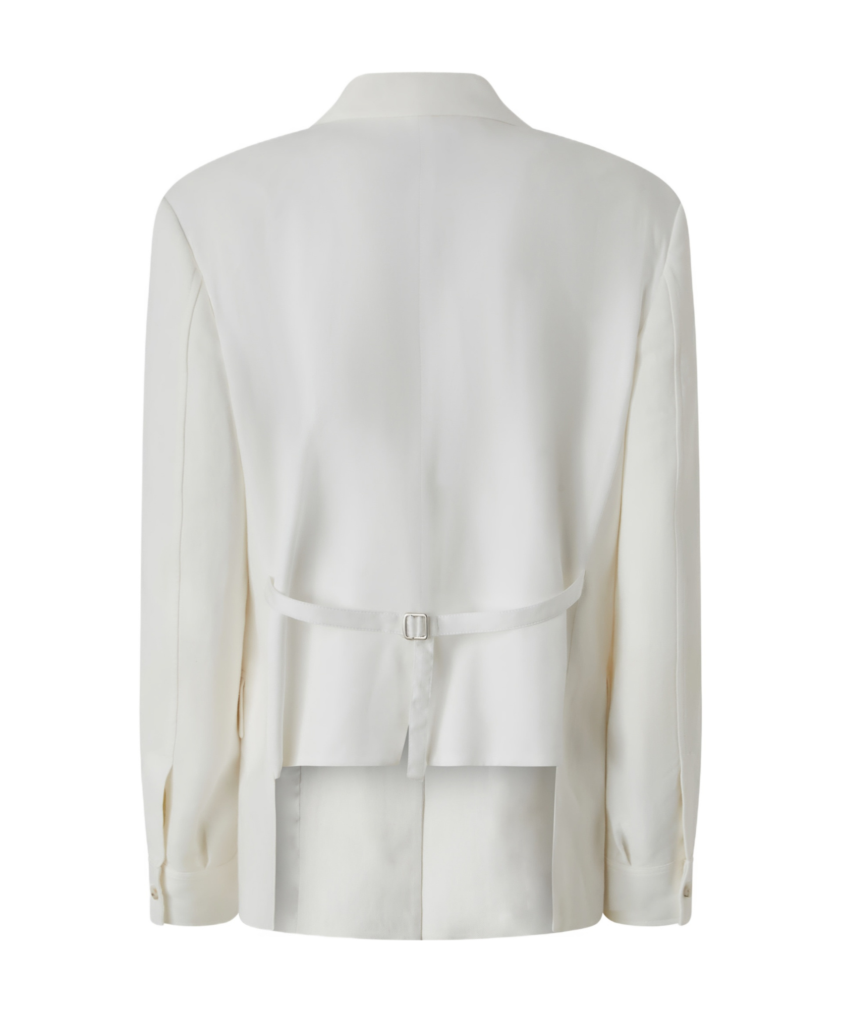 Shop Pinko Cut-out Rear Blazer In White