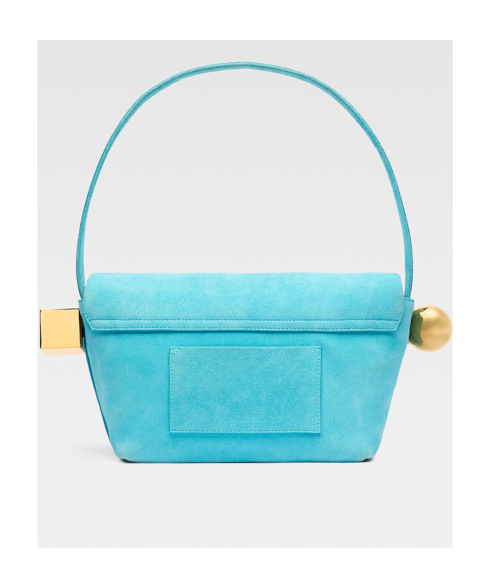 Shop Jacquemus Logo Shoulder Bag In Blue