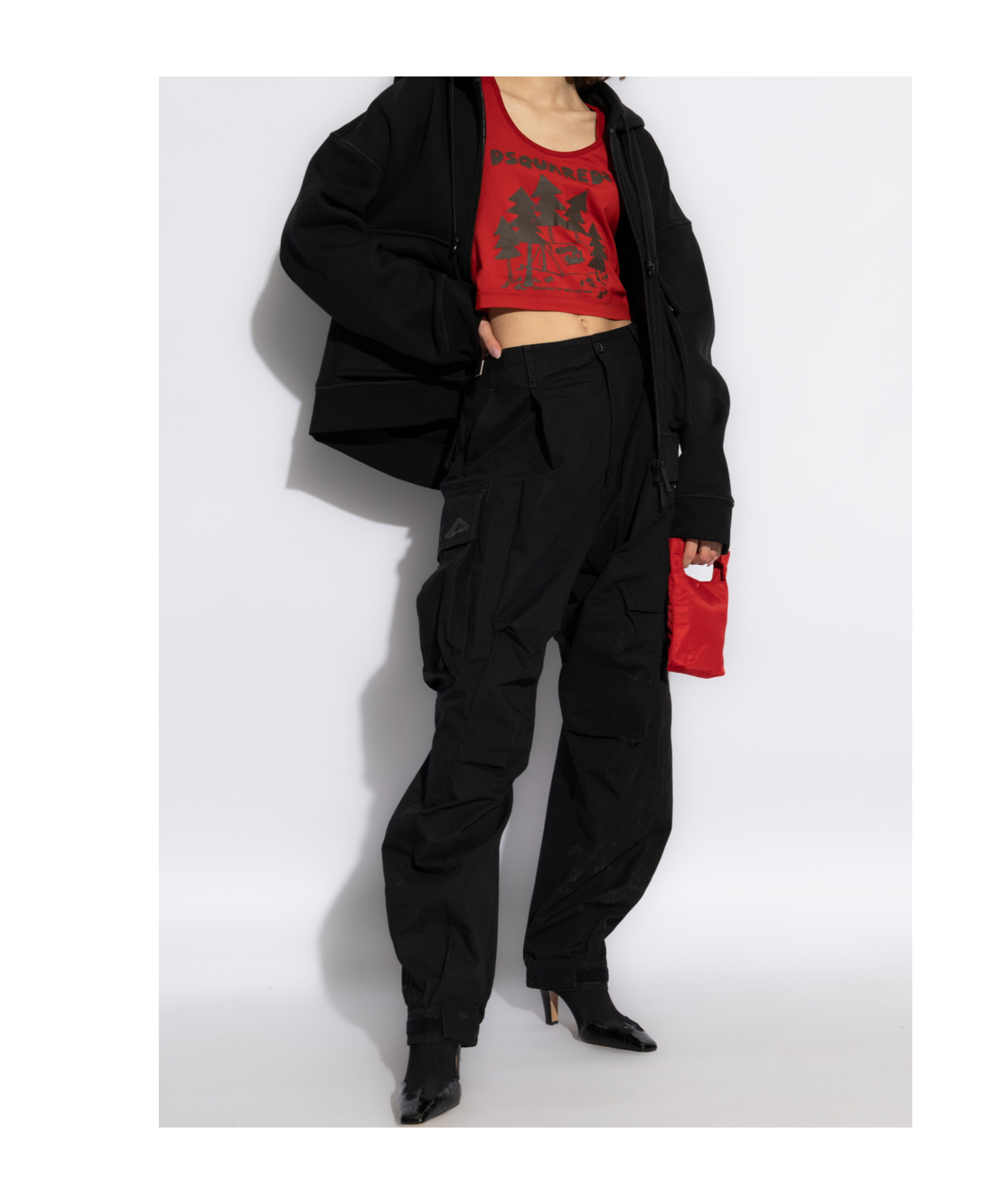 Dsquared2 Long-sleeved Sweater In Black