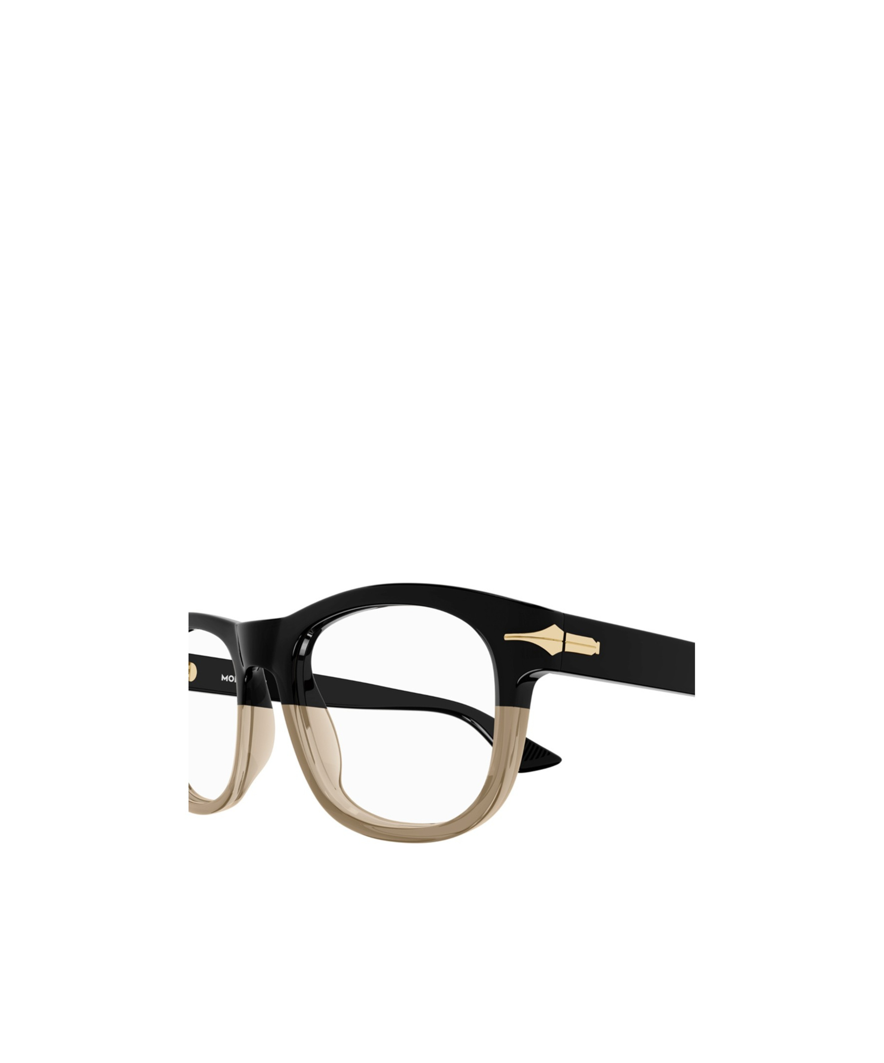Montblanc Square Frame Glasses In Black