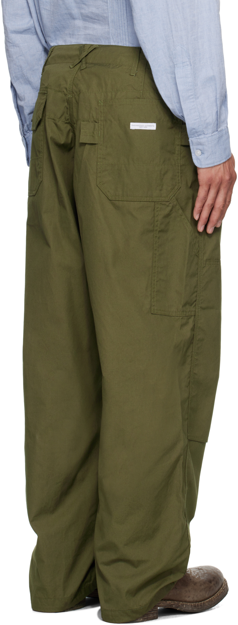 Engineered Garments Khaki Cloth Painter Trousers In Khaki
