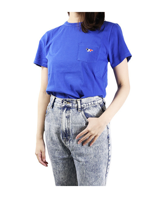 Maison Kitsuné Short-sleeved T-shirt In Blue