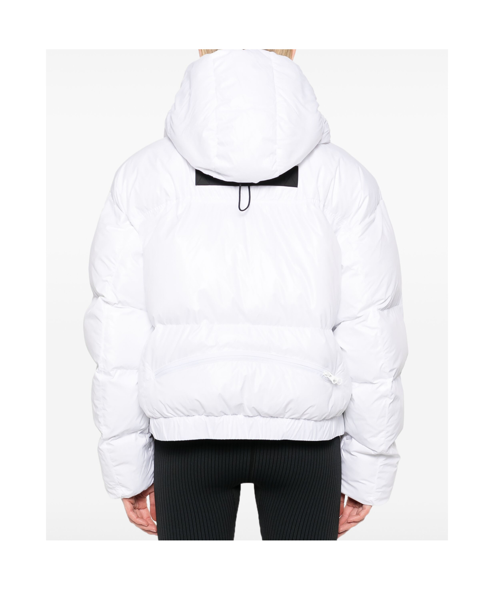 Adidas By Stella Mccartney Hooded Puffer Jacket In White