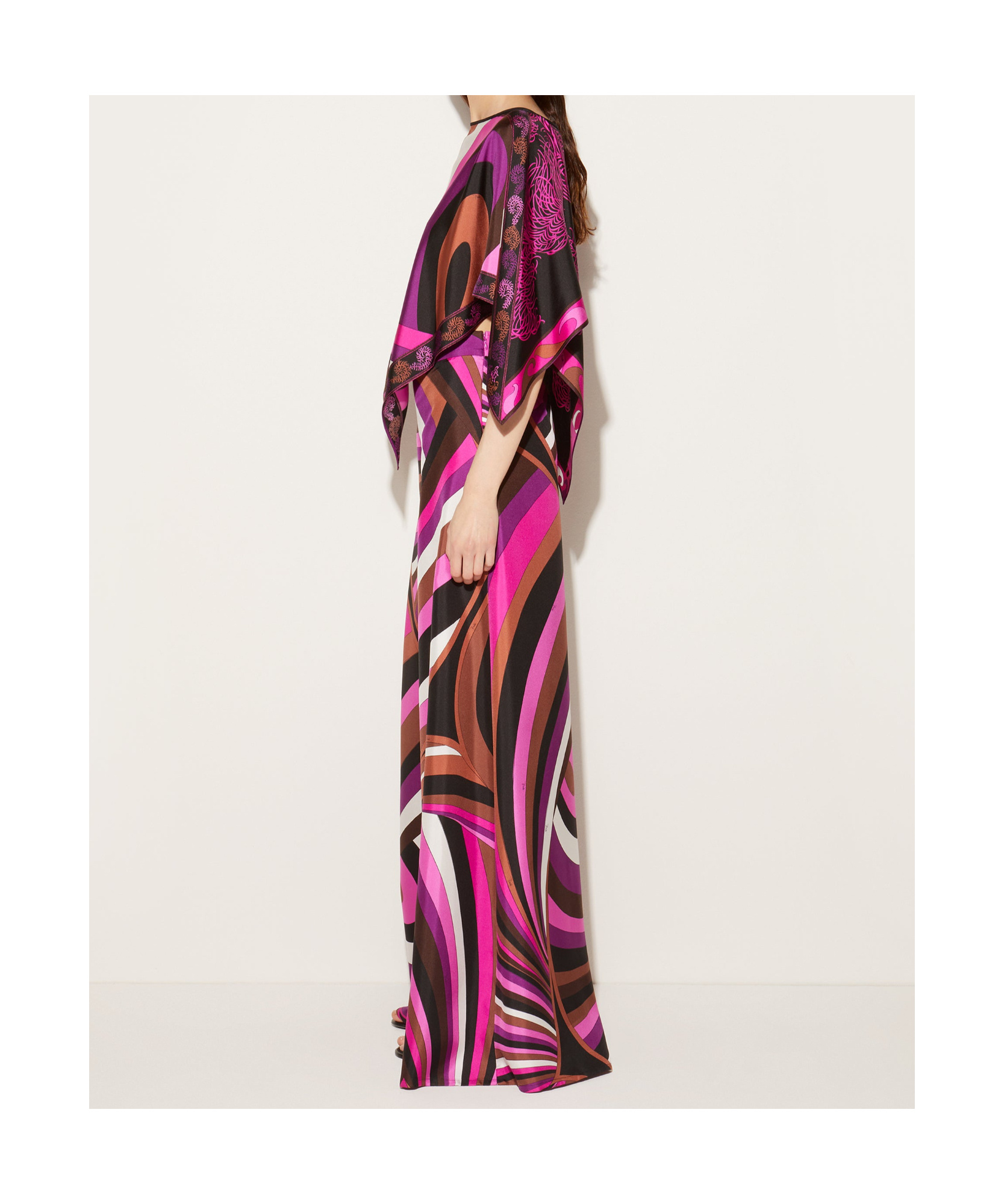 EMILIO PUCCI IRIDE-PRINT SILK TROUSERS