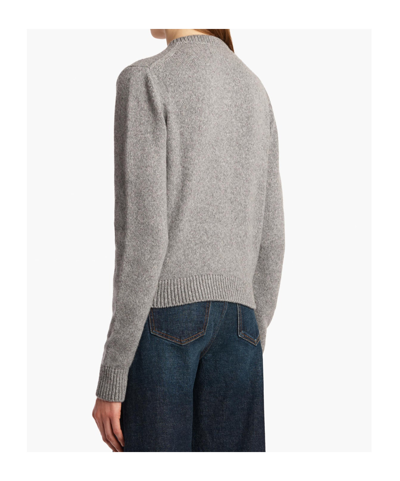 Khaite Everheart Cardigan In Gray