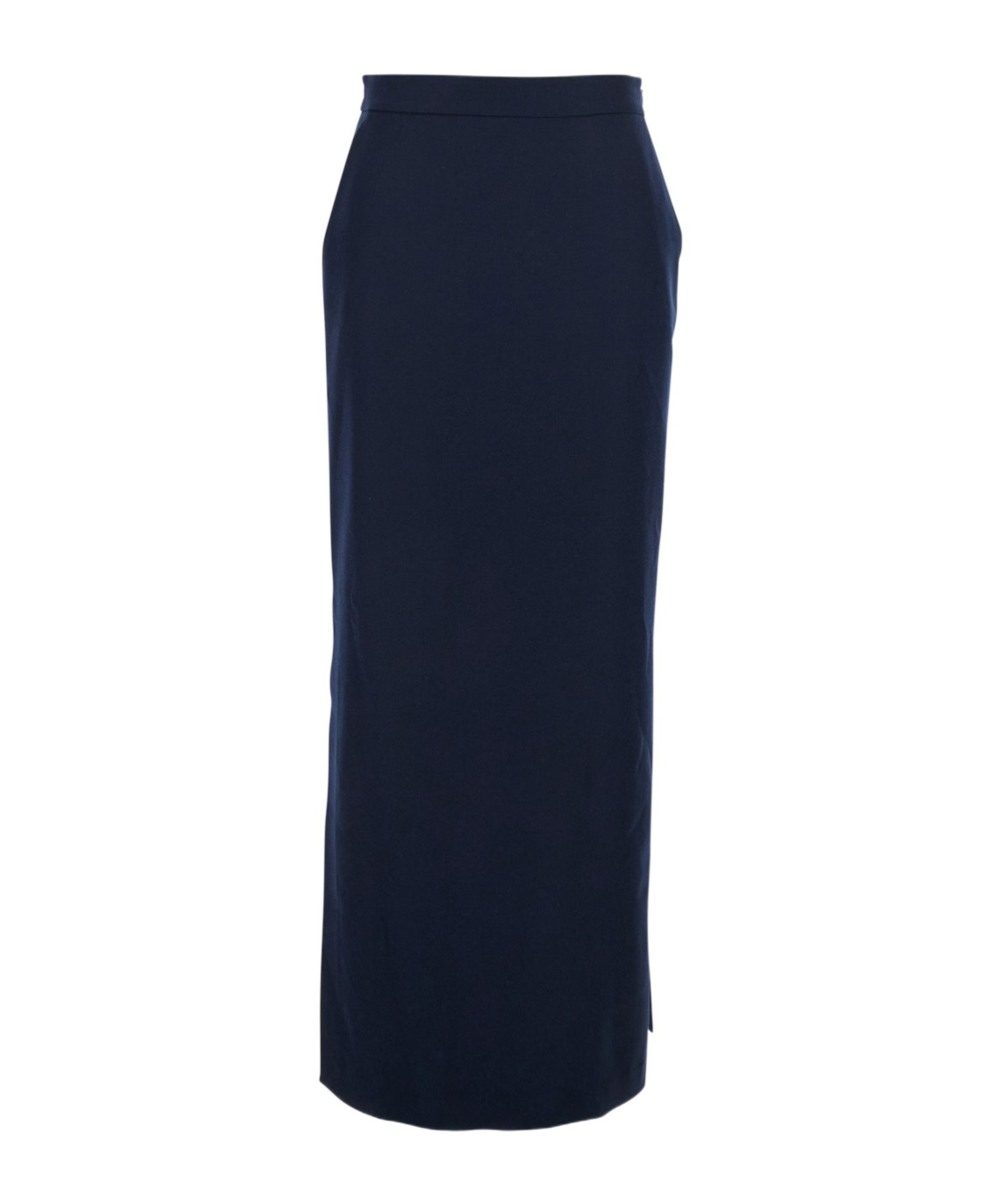 Antonelli Timballo Blue Skirt With Side Closure In Wool Woman In Black