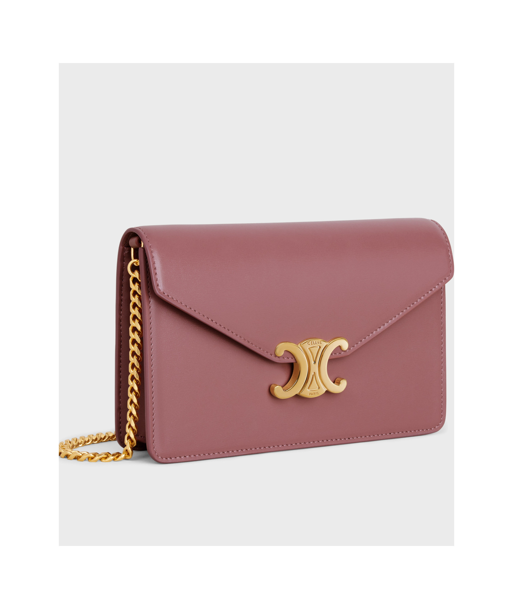 CELINE WALLET ON CHAIN MARGO IN SHINY CALFSKIN 
