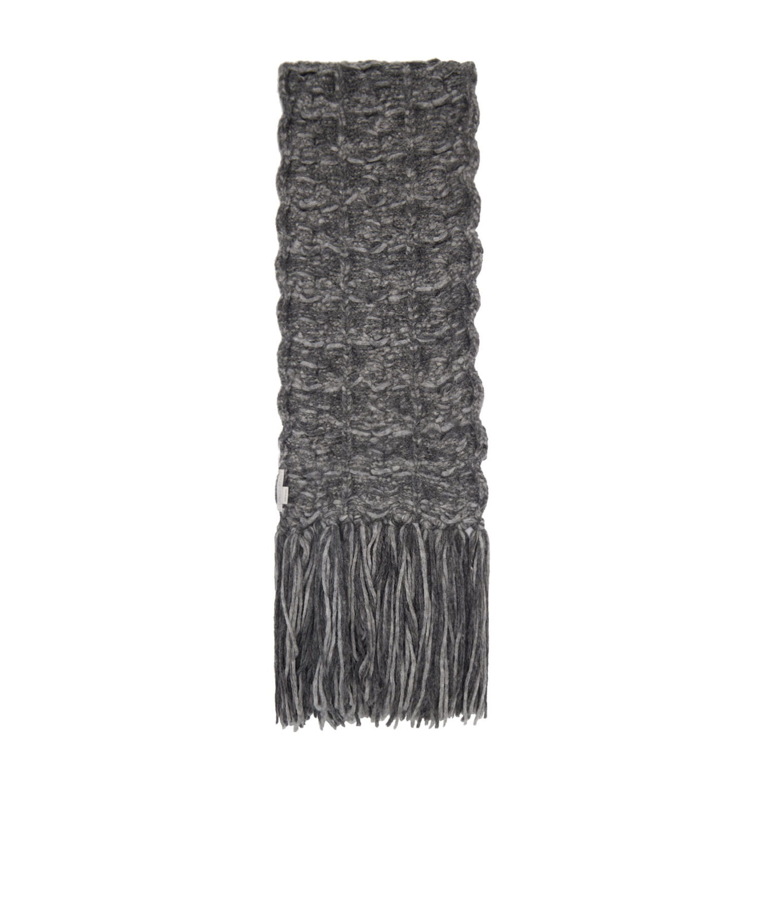 Stella Mccartney Gray Tassel Scarf In Gray