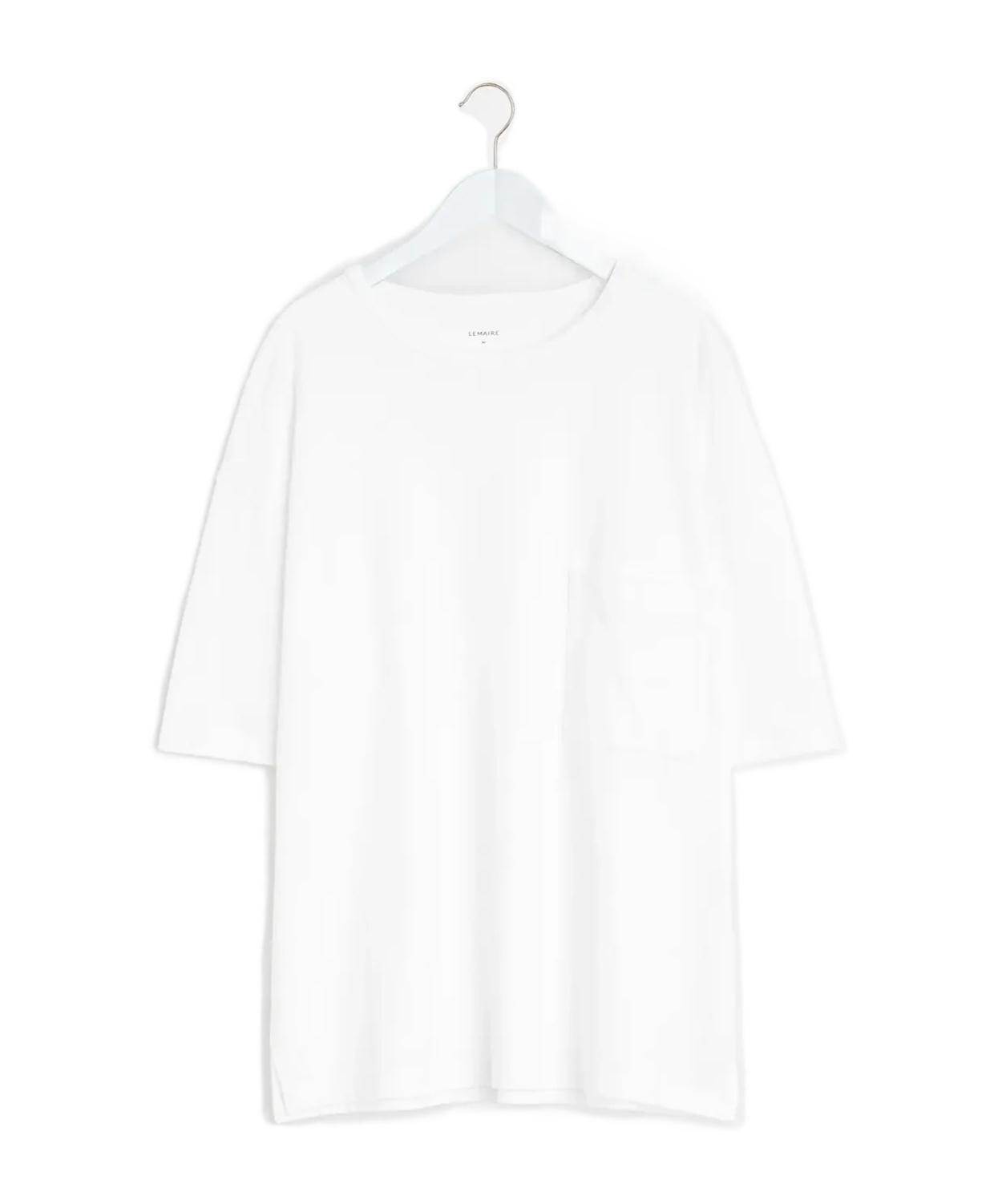 Lemaire T-shirt With Round Neck And Short Sleeves In White