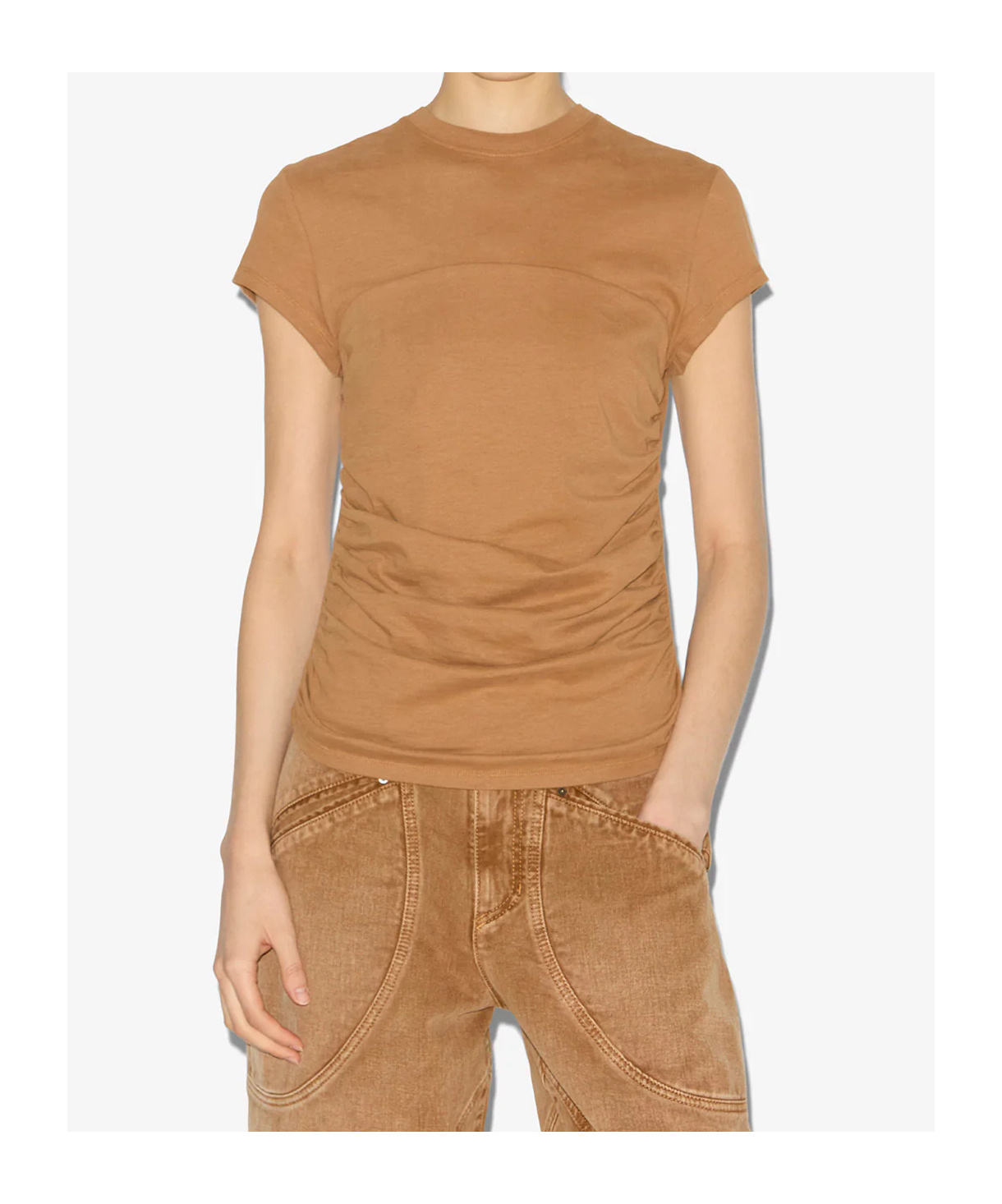 Isabel Marant Étoile Maelie T-shirt In Brown