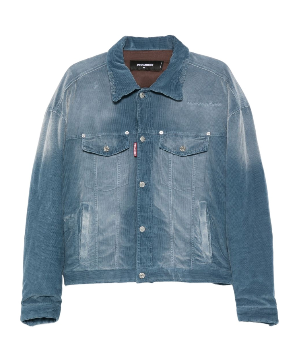 Dsquared2 Tailored Blazer With Long Sleeves And Pockets In Blue