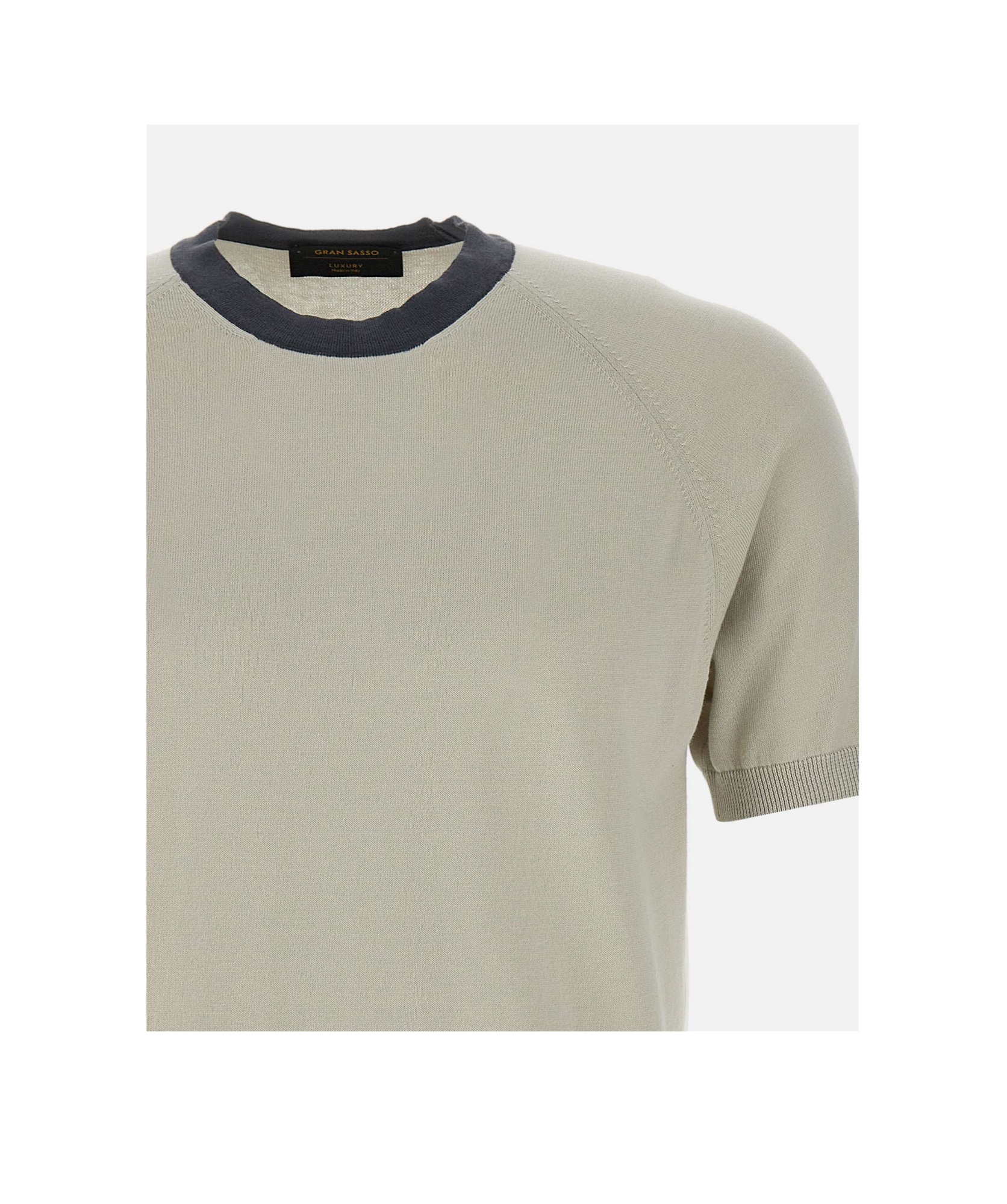 Gran Sasso T-shirt Knitting Pattern Sand  In Gray