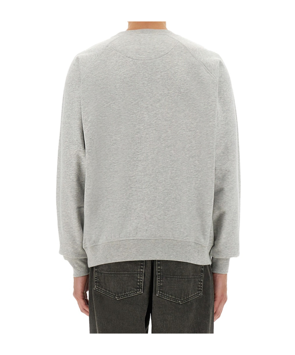 Vivienne Westwood Relaxed Fit Long-sleeve Cotton Sweatshirt With Embroidered Logo In Gray