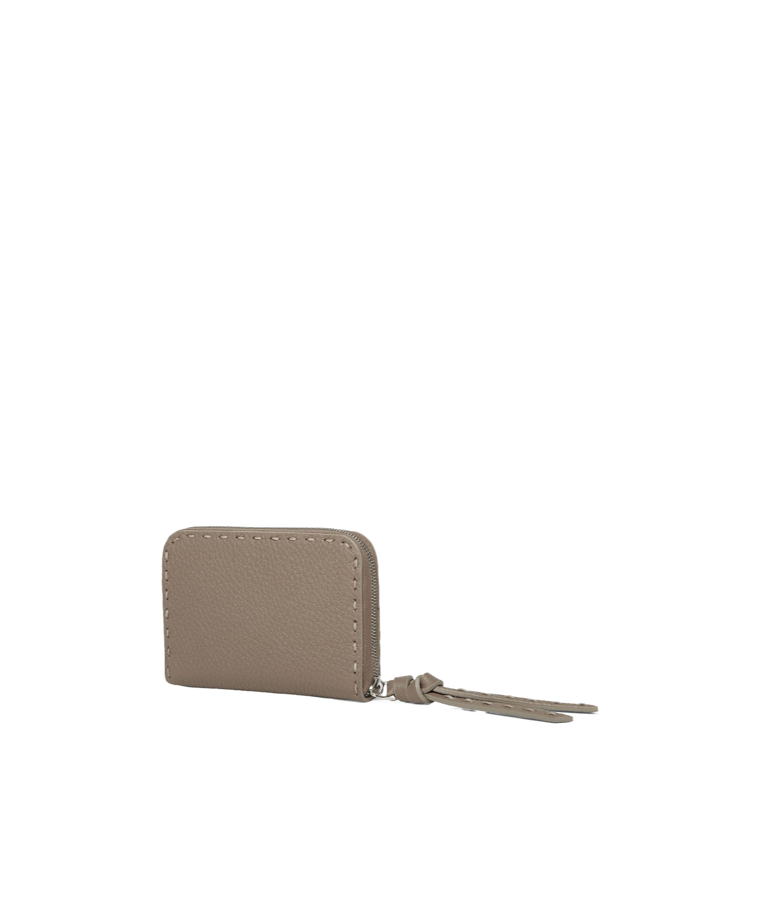 Fendi Zip Around Peekaboo Mini In Light Brown