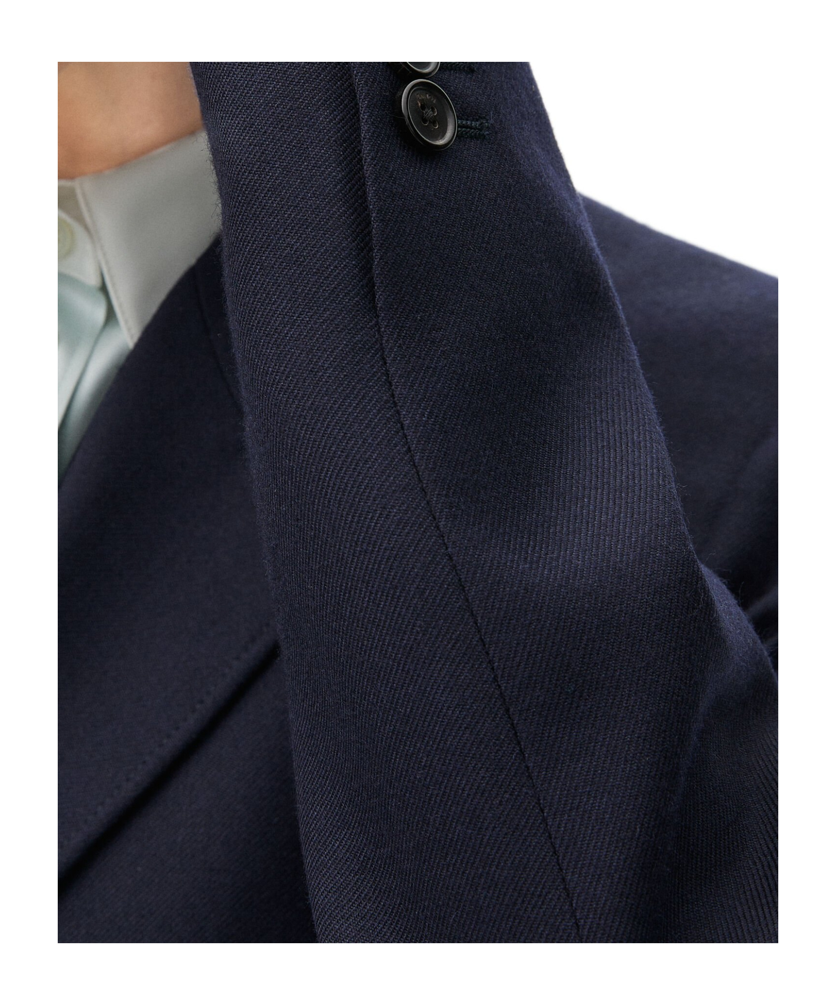Loewe Long-sleeved Short Wool Suit Coat In Black