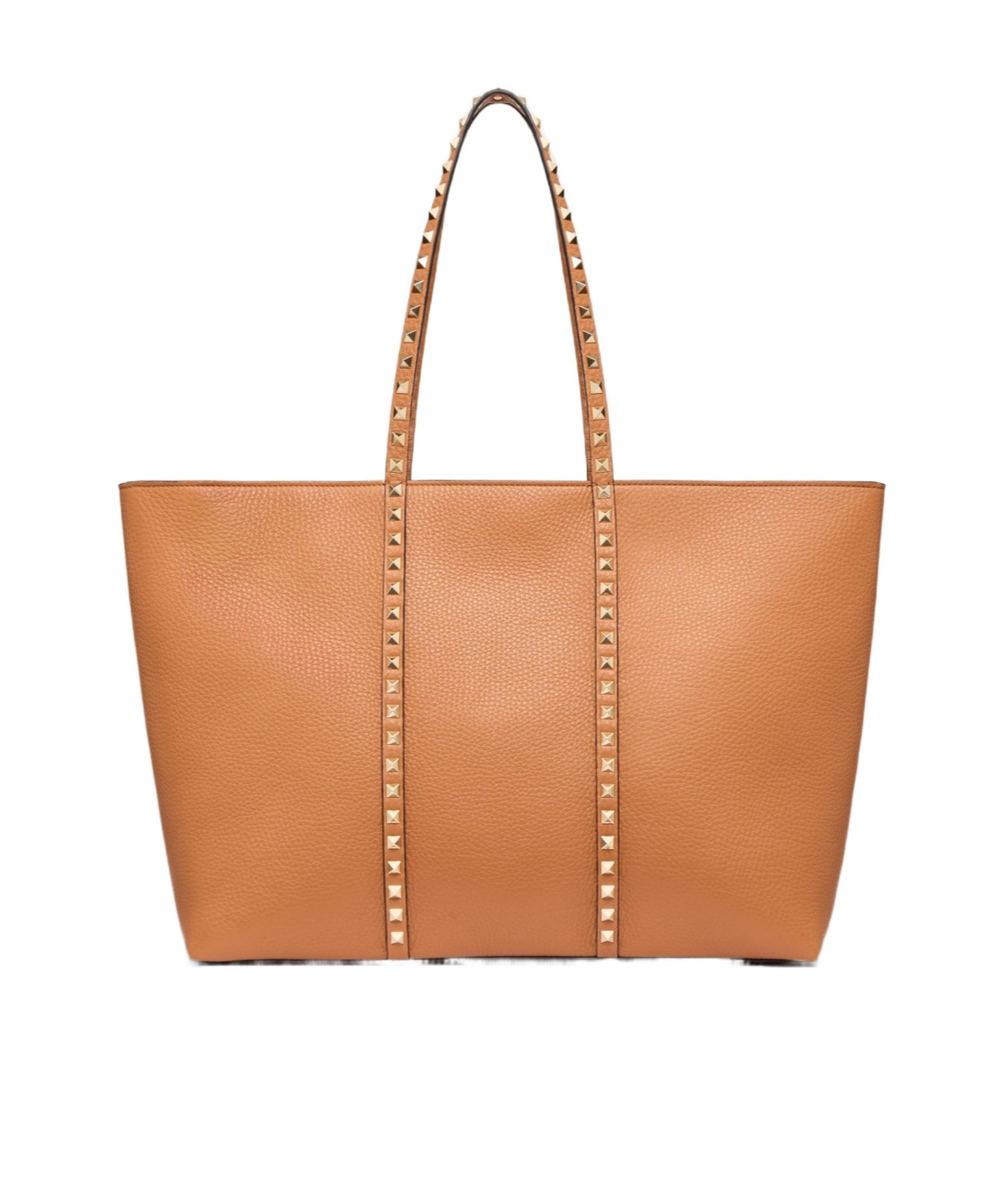 Valentino Rockstud Shoulder Bag In Almond Beige