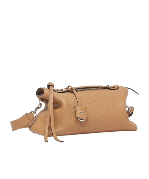 Fendi Cappuccino-colored Selleria Mini-bag With 156 Hand-sewn Stitches In Nude