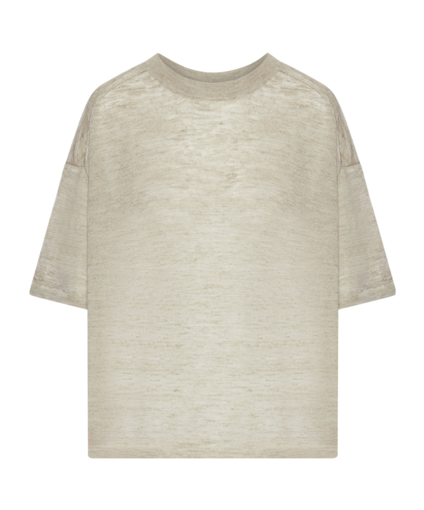 Roberto Collina Crew-neck T-shirt In Nude