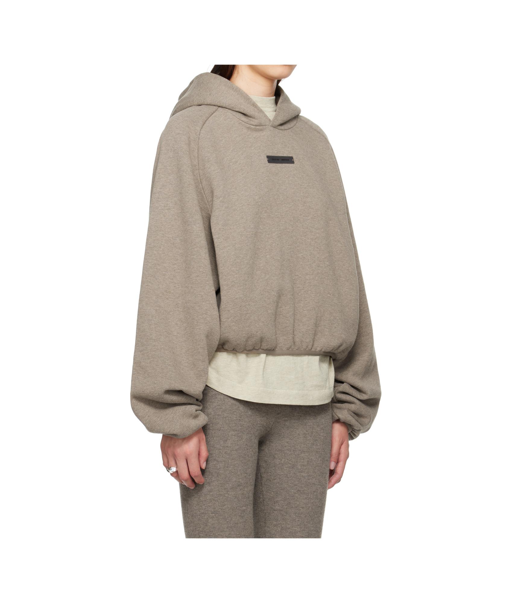 Essentials Taupe Modern Fit Hoodie In Brown