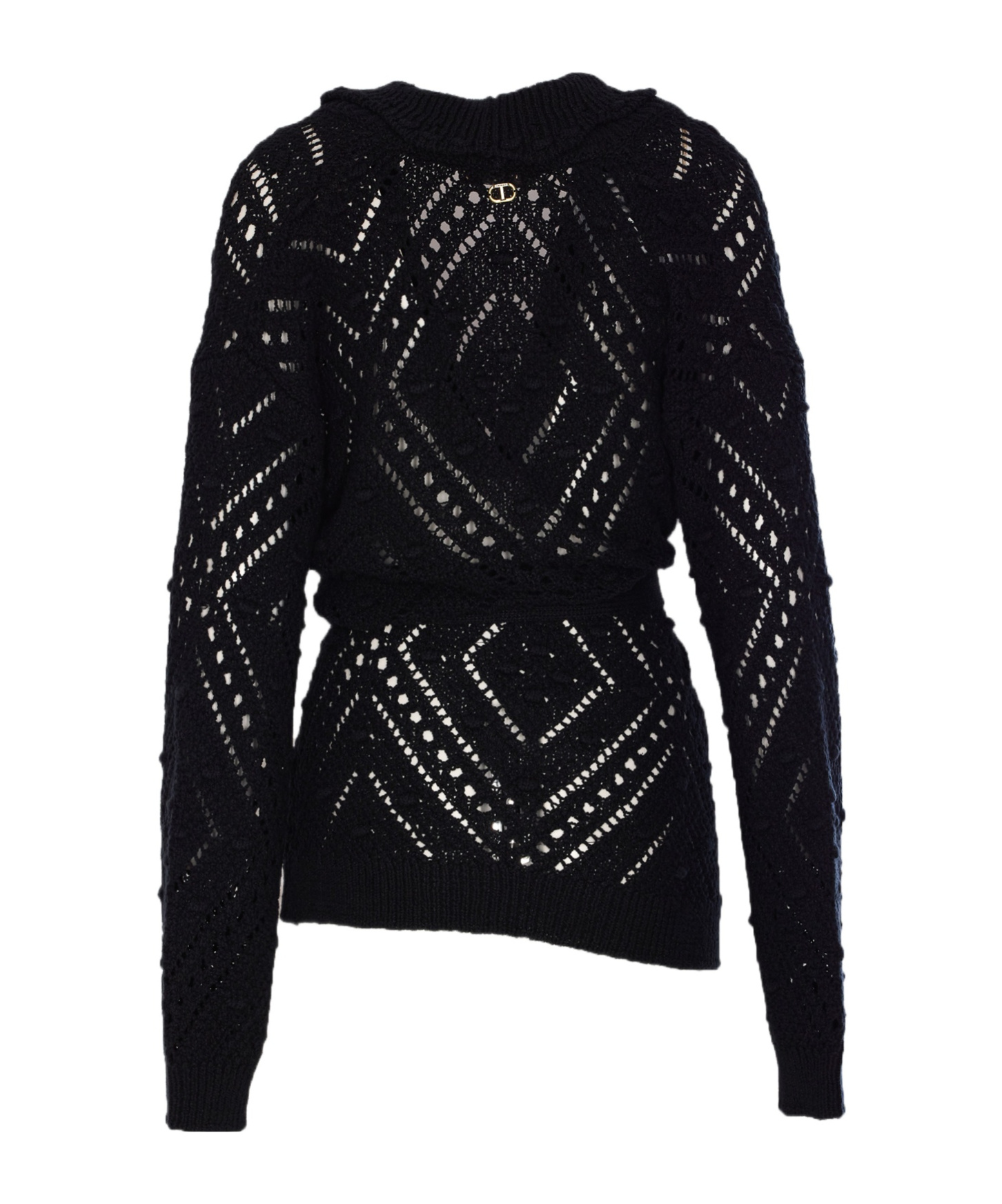 Shop Twinset Knitted Cardigan With Belt