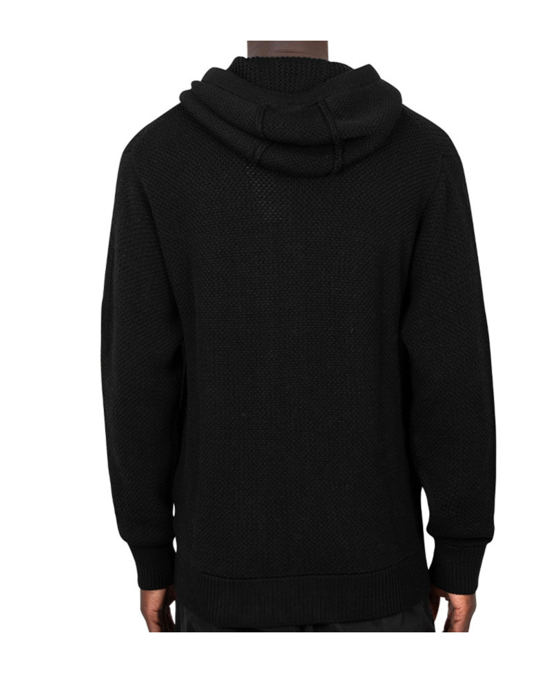 C.p. Company Long-sleeved Hoodie In Black