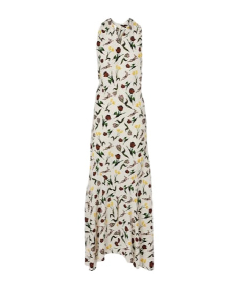 Marni Minimal Sleeveless Maxi Dress In White