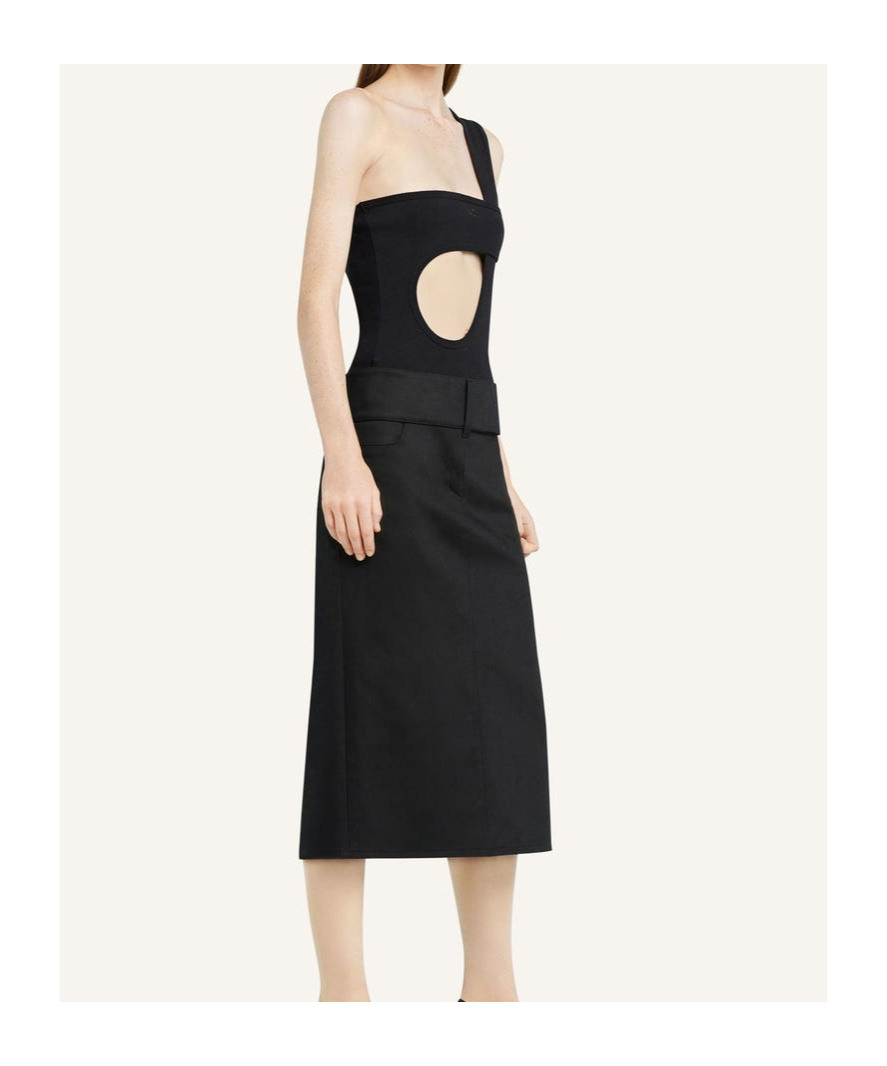 Courrèges Loop 90's Bodysuit In Black