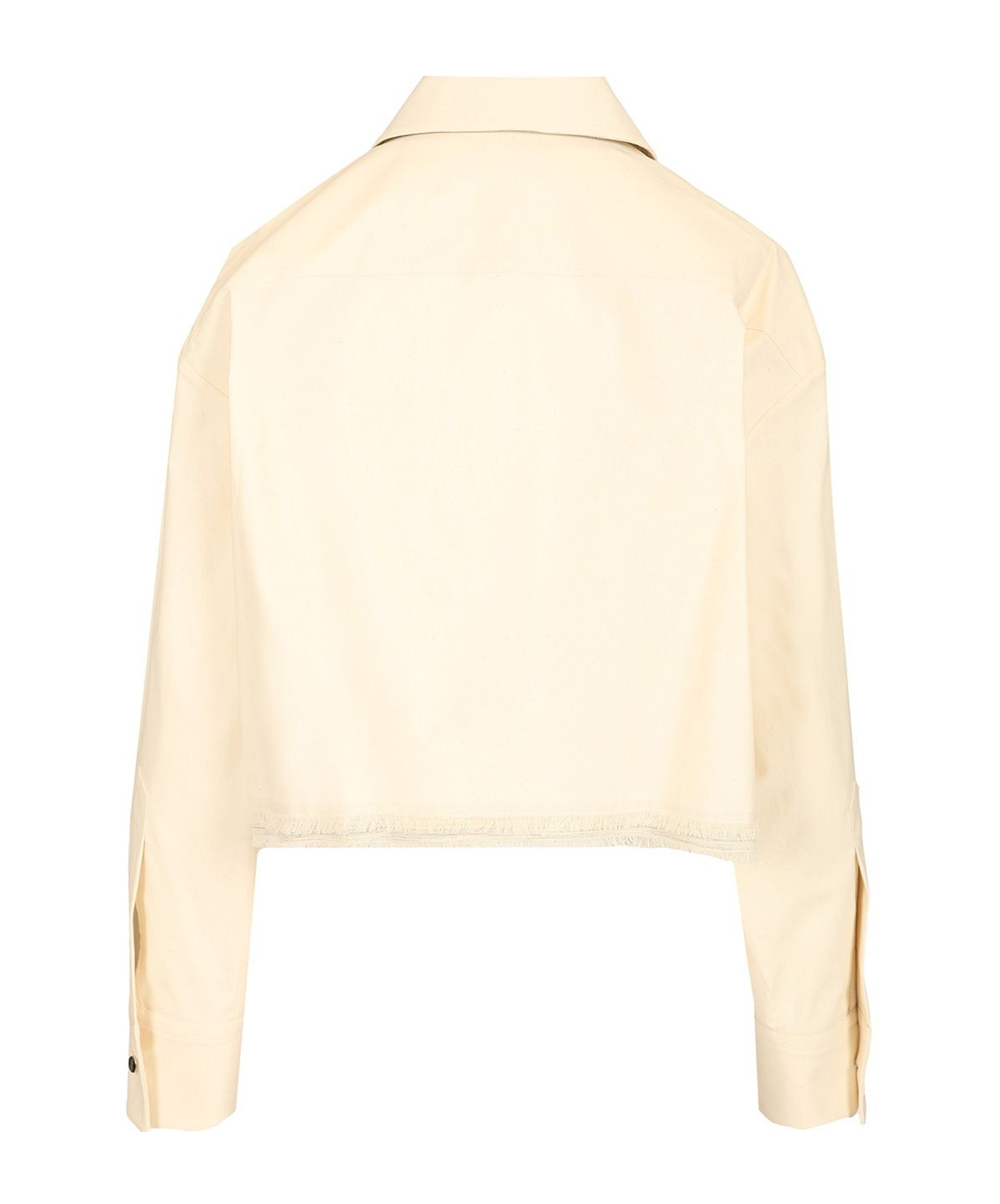 Durazzi Milano Cropped Shirt Shirts White In Nude