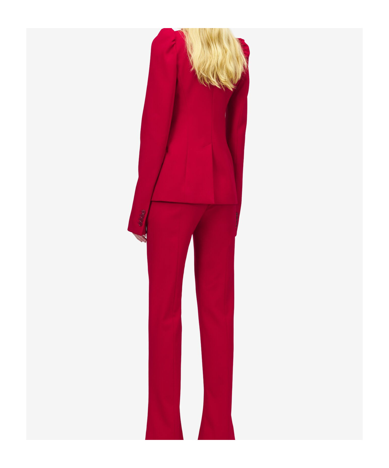 Alexander Mcqueen Women's Single-breasted Jacket In Crimson In Pink