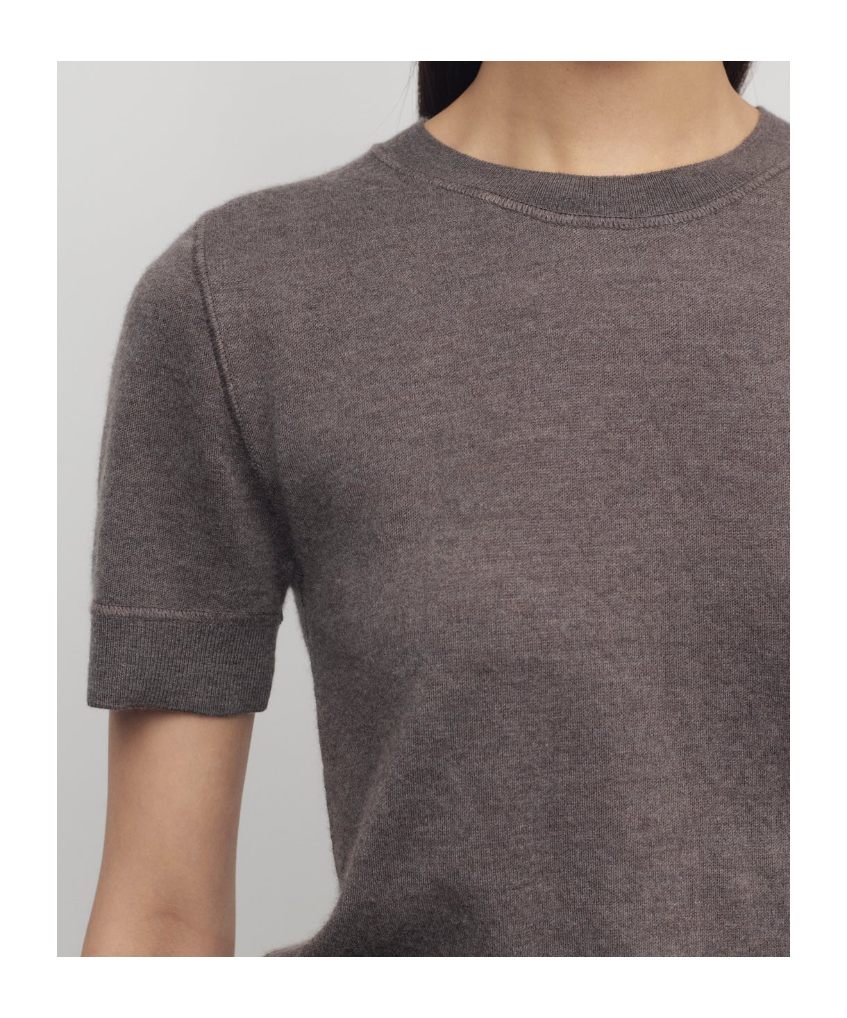 The Row Linnea Top In Cashmere In Brown