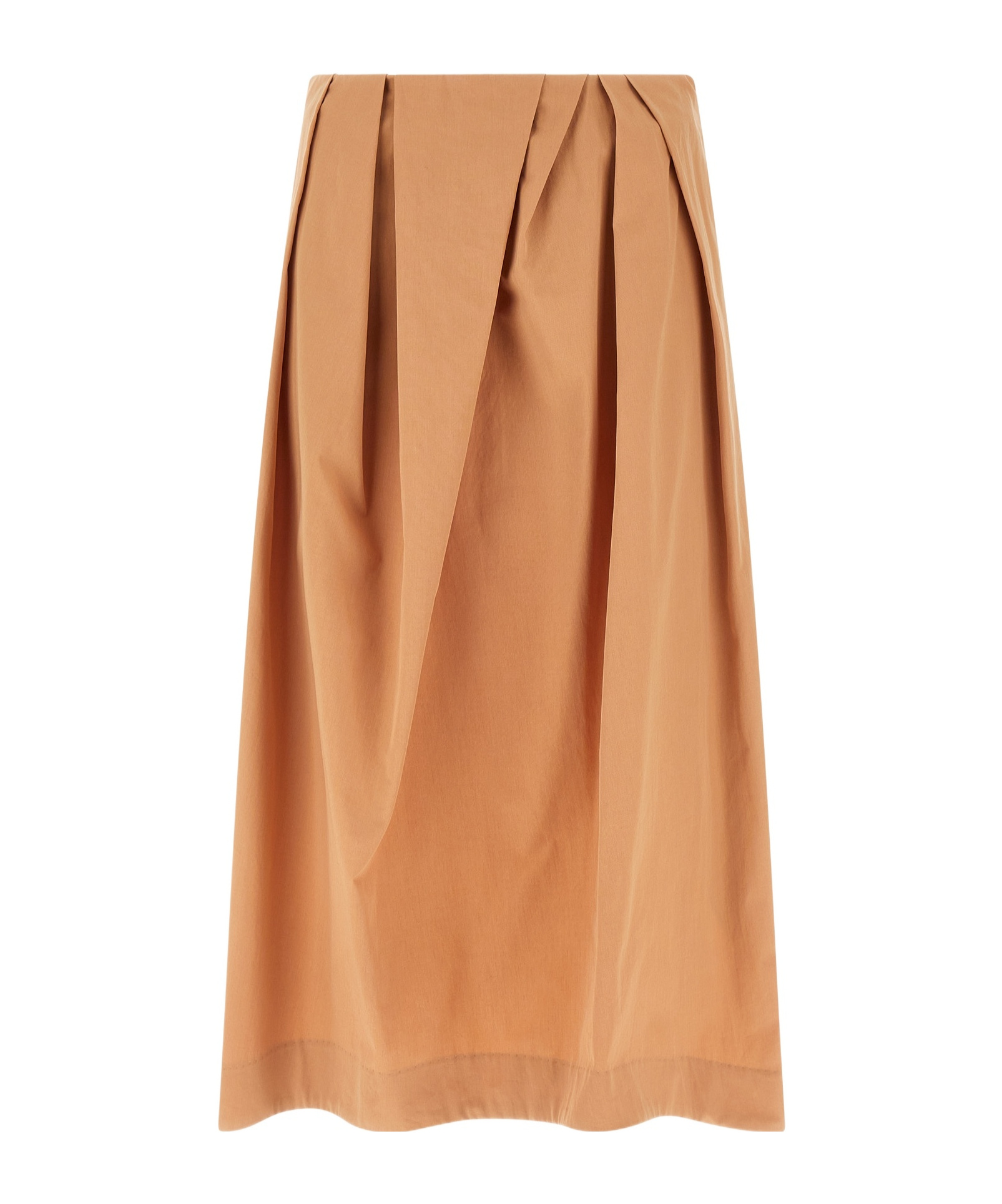 Dries Van Noten High Waist Midi Pleated Skirt In Gold